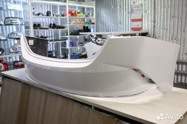 Бампер задний Хендай Солярис 2 с 2020 белый PGU