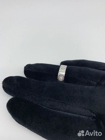 Кольцо обручальное с бриллиантами 750