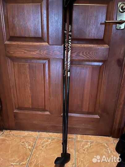 Лыжи беговые классические, палки, ботинки