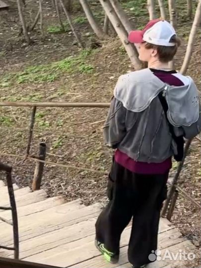 Зип худи thug club y2k, rick owens type