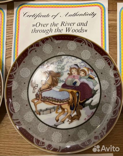 Villeroy Boch, серия тарелок фарфора Heinrich