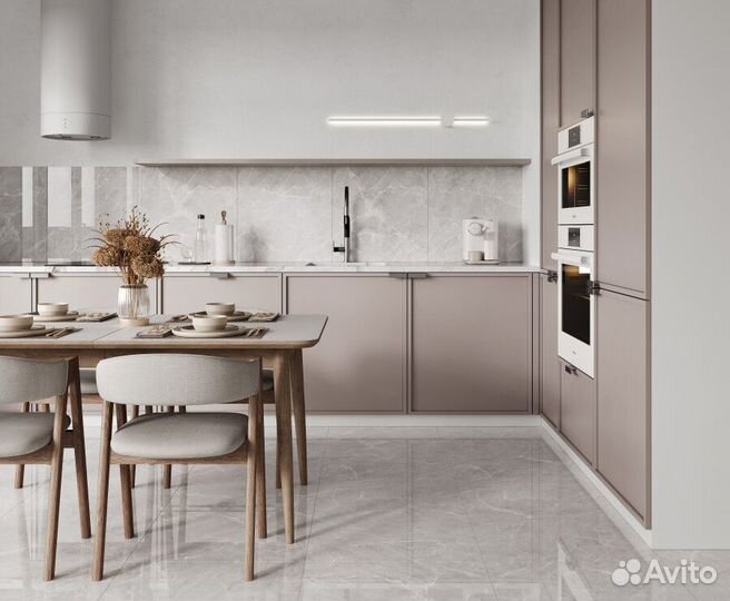 Mramor Chic Silver Керамогранит серый 60х60 полир