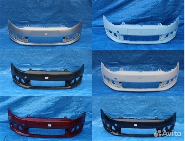 Бампер передний Белый Volkswagen Polo 5 2015