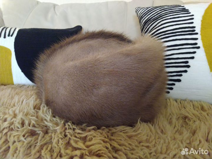 Шапка норковая женская + перчатки с мехом