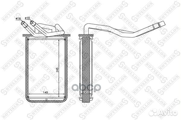 Радиаторы печкиstellox 1035134SX Stellox