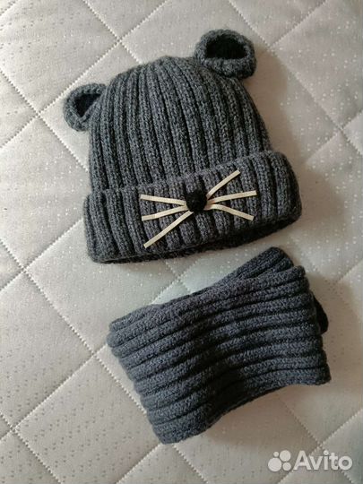 Комплект шапка и шарф