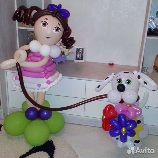 Цветы и фигуры из шаров