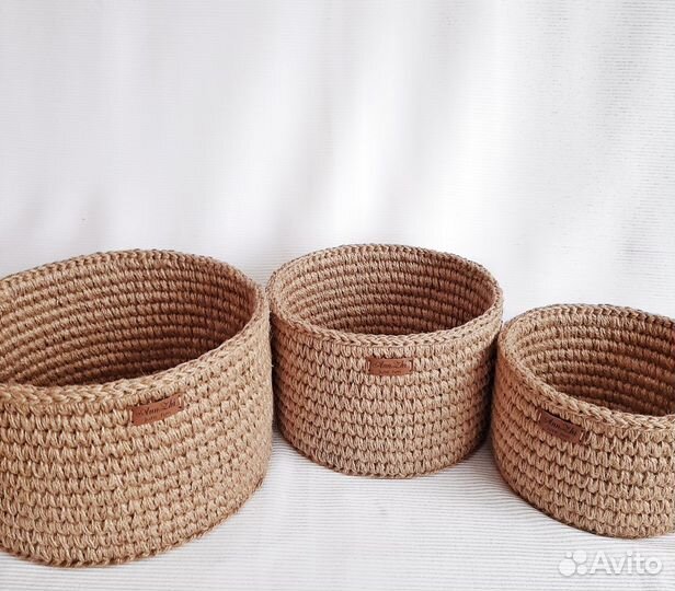 Корзина из джута