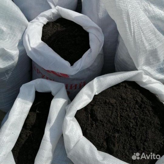 Земля чернозем в мешках