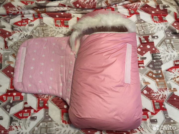 Конверт на выписку для девочки зима