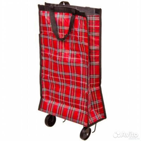 Тележка-сумка на колесах дачника металлическая