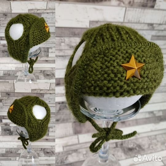 Шапка ушанка для собак мелких пород