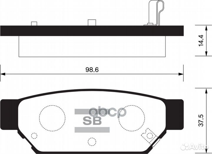 Колодки тормозные mitsubishi carisma 95- зад. S