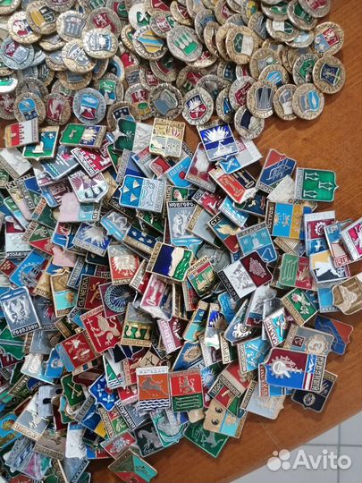 Значки СССР гербы