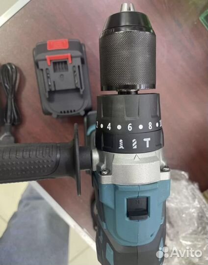 Шуруповерт для ледобура + 2 акб мощный