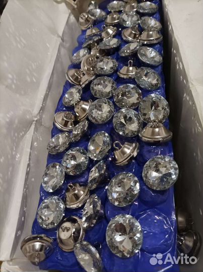 Мебельные пуговицы Стразы