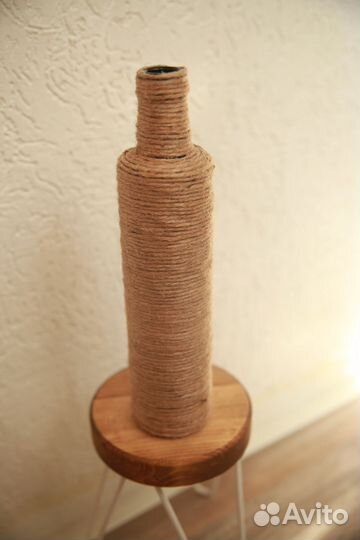 Вазы из джута тучная работа