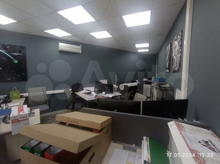 Офис открытой планировки на 3-м этаже, 51 м²