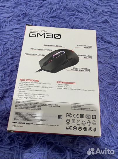 Игровая мышь MSI GM30