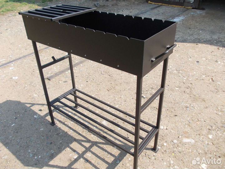 Мангал с полкой разборный