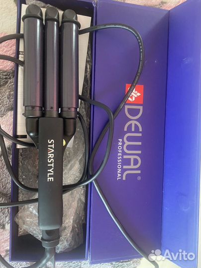 Плойка для волос тройная волна