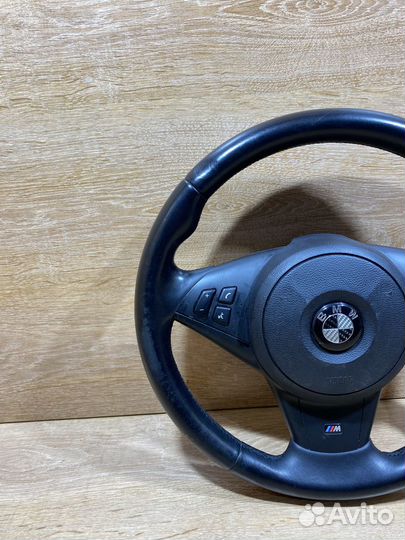 Руль кожаный BMW 5 E60, E61 M-tech Арт. 120339