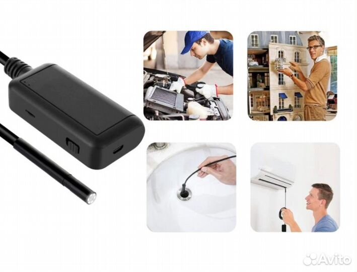 Видео камера Эндоскоп FHD-1080P WI-FI