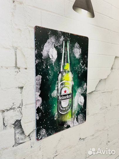 Декор на стену табличка Heineken Beer