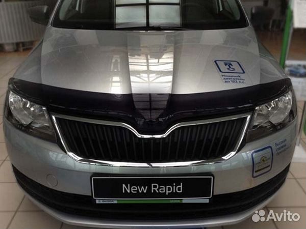 Дефлектор капота Skoda Rapid (2012-2020)