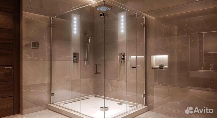 Кабина из стекла