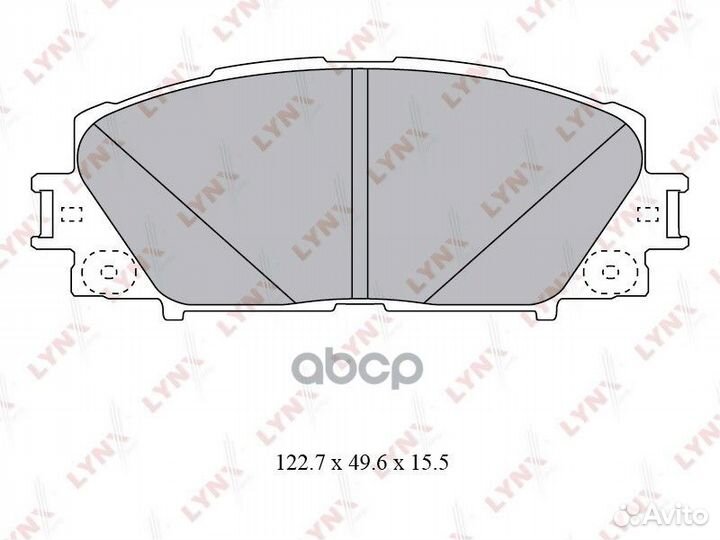 Колодки тормозные дисковые перед прав/лев L