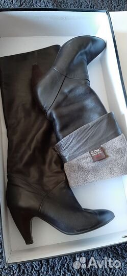 Ботфорты женские кожаные