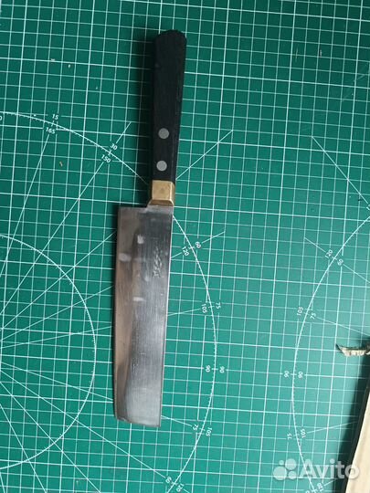 Кухонный японский нож Накири, отличный 20й век