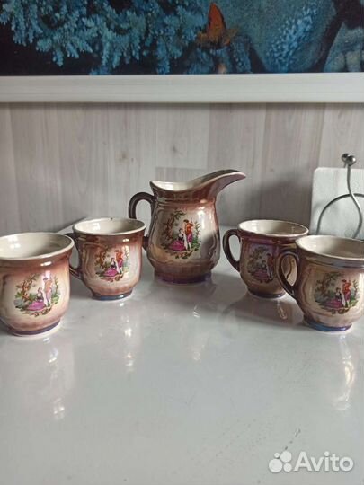 Сливочник и 4 кружки