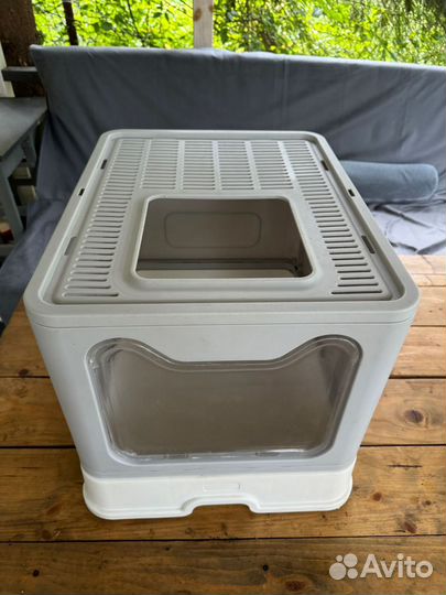 Закрытый лоток туалет для больших кошек