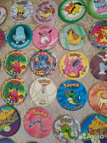 Фишки кэпсы покемоны из 90х