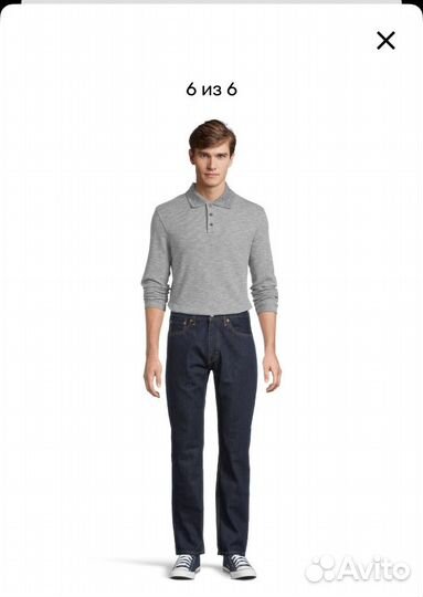 Джинсы мужские levis 505 w 34L32