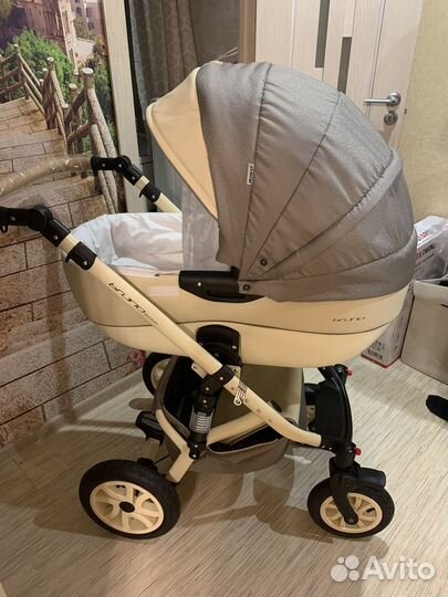 Коляска детская 2 в 1 Riko bruno ecco 14 бежевый
