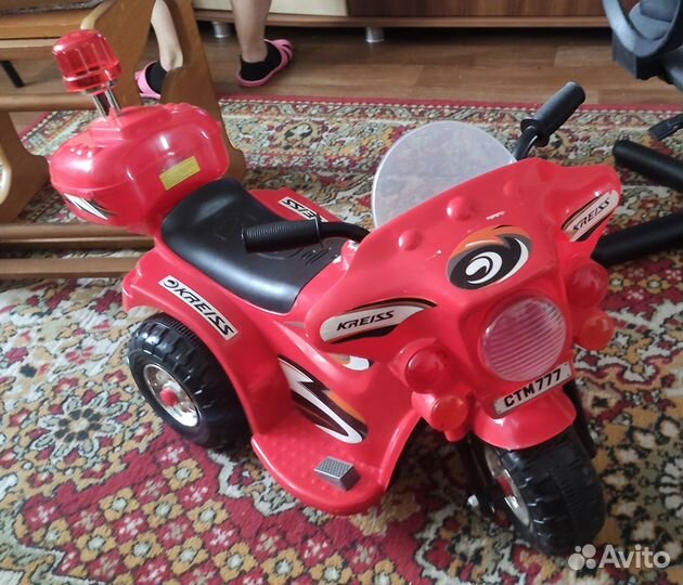 Электро мотоцикл детский