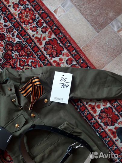Детская военная форма для девочки 104