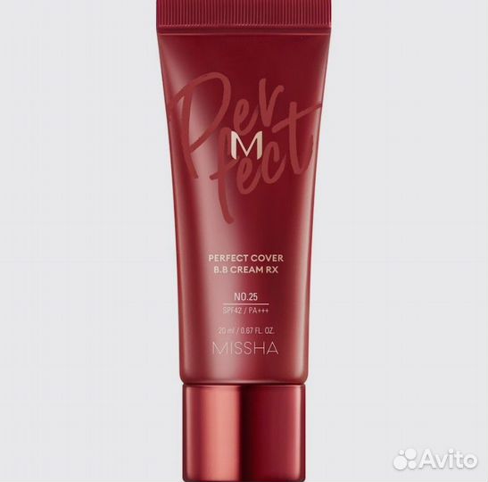 Missha (perfect cover B.B cream RX) 25 тон