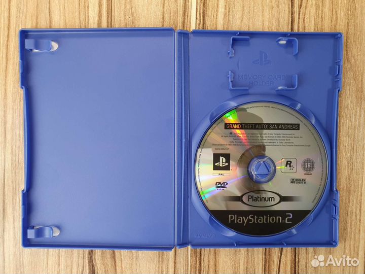 PS2 GTA San Andreas Platinum (без карты и мануала)