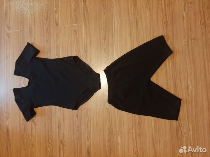 Купальник и шорты для гимнастики 158