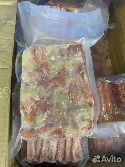 Мясо краба салатное, очищ фаланга краба