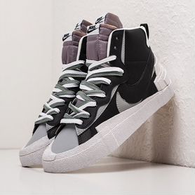 Кроссовки Nike Blazer Mid x Sacai Black Grey