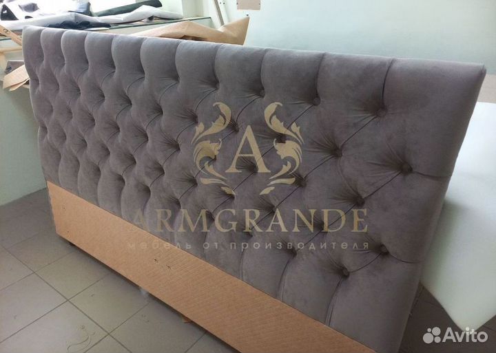 Кровать с мягким изголовьем с гарантией