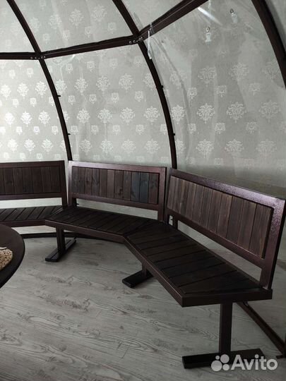 Купол для бассейна, беседка, мангальница