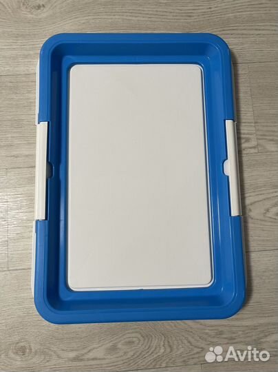 Лоток туалет для собак P586, синий, 47*34*4 см