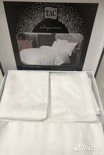 Постельное сатин жаккард TAC Briinley Eleganse