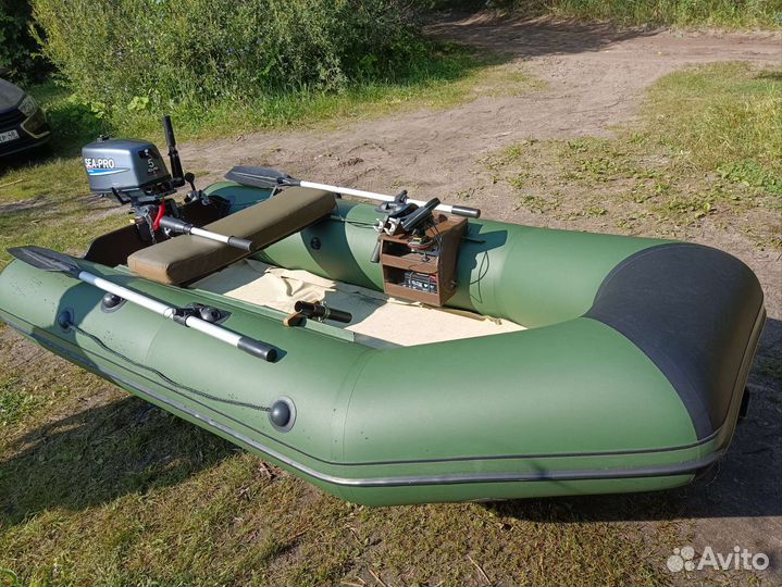 Надувная лодка пвх бу с мотором